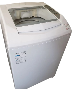 Máquina de lavar branca compacta